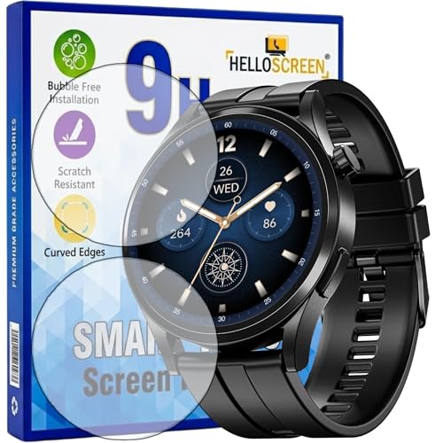 Image of 2-Pack | Screen Protector Guard for boAt Chrome Horizon | 1.51 inch | Smartwatch - Flexible & Ultrathin TPU Film, Scratch Resistant, Bubble Free - Not Tempered Glass