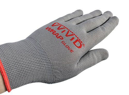 Vvivid Grey Professional Vinyl Wrap Anti-Static Applicator Glove Pair (4 Glove Pack (2 Pairs)) #TOP1