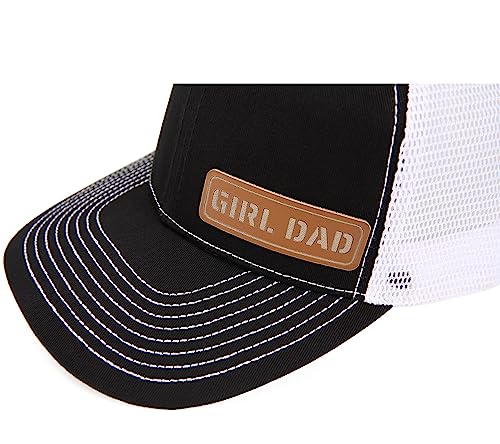 Lichfamy Girl Dad Hat Cap For Daddy From Daughter 112 Trucker Patch Hat For Men New Dad Caps-Black & White #TOP3