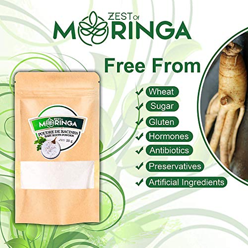 Zest Of Moringa 100% Pure Moringa Oleifera Leaf Powder | Powerful Magnesium Supplement For Energy Booster, Joint & Immune Support | Non-Gmo & Gluten Free Superfood Powder, 50G #TOP5