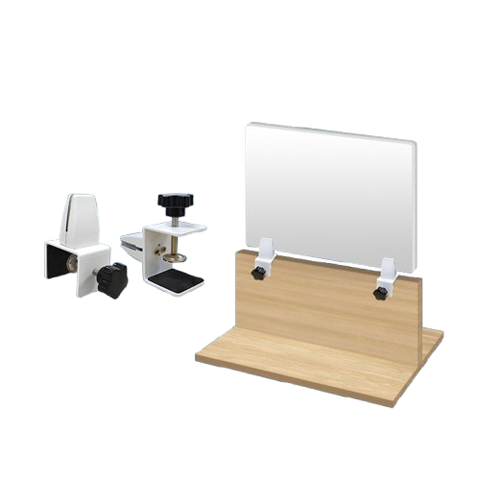 Cloison de bureau PVC blanc 60x30 séparateur table open space