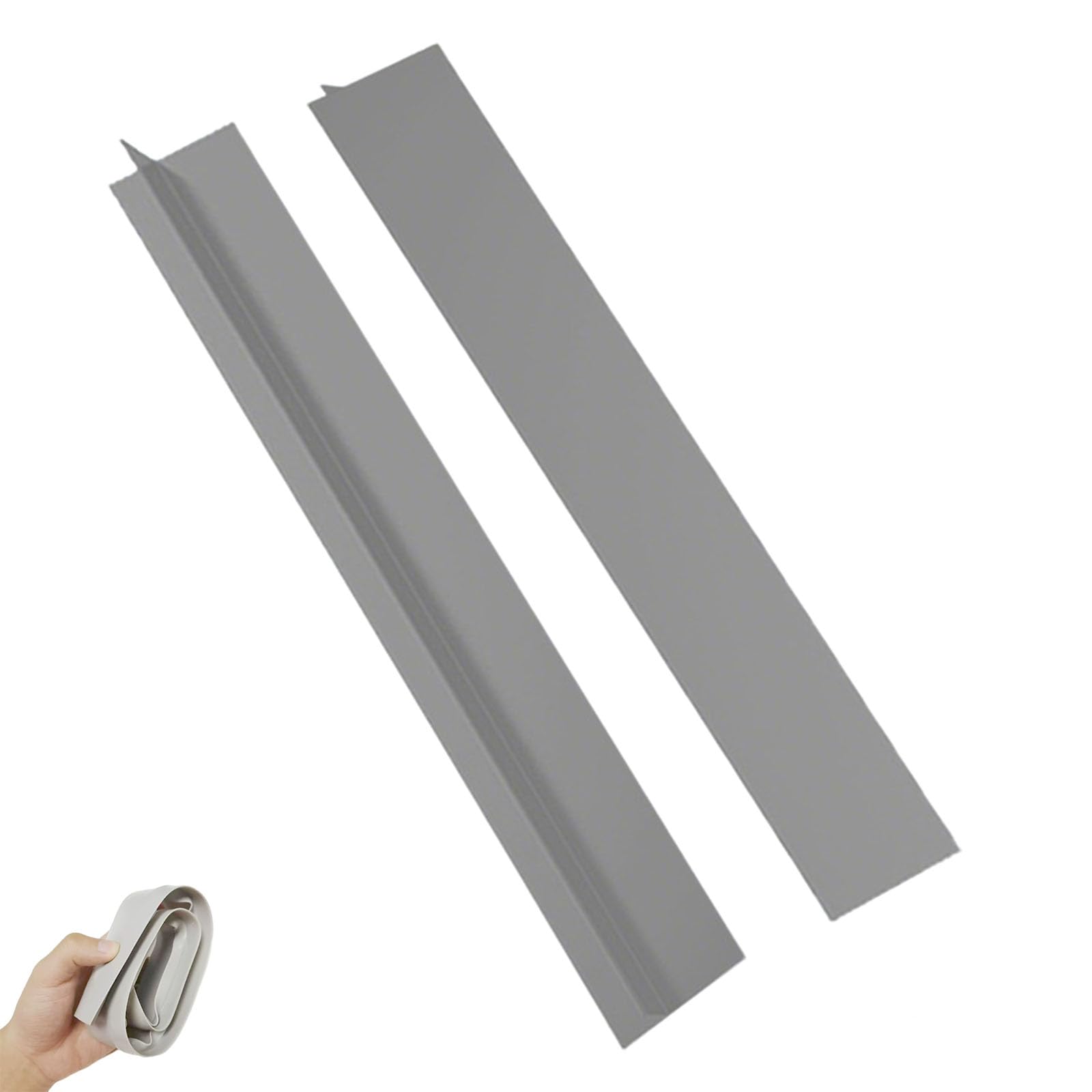 Silicone Gap-Seal for Kitchen, Waterproof & Heatproof Countertop & Stove Cover, Easy-Clean Oil-Resistant Design, Birthday Gifts for Mums & Men (Gray,30inches)