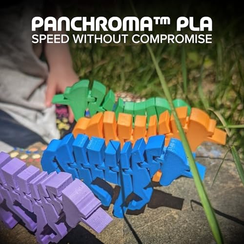 Image of Polymaker Panchroma PLA Orange 3D Printer Filament, 1.75mm, 1kg Spool, Easy to Print, High Speed Printing, Tangle Free, AMS Compatible, Perfect for Toys, Decor, Miniatures, Models & Cosplay