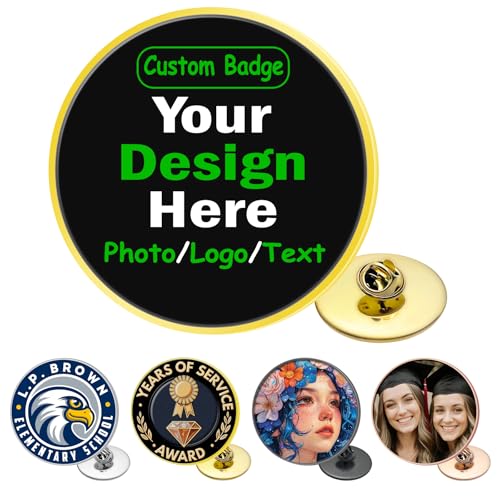 Image of Custom Pin Brooch Pins Backpack Pin for Men Women Picture Charm Logo Name Trading Pins Shirt Clip Gift for Christmas Birthday Graduation Anniversary Valentines Day Veterans Day Memorial Day