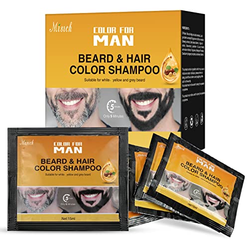 ATIDIE Beard Coloring for Men, Beard Coloring for Gray Beard & Hair, with Aloe and Coconut Oil, Easy Use, Maintain Beard Color for Men’s Grooming (10 PCS) ATIDIE Beard Coloring for Men, Beard Coloring for Gray Beard & Hair, with Aloe and Coconut Oil, Easy Use, Maintain Beard Color for Men’s Grooming (10 PCS)