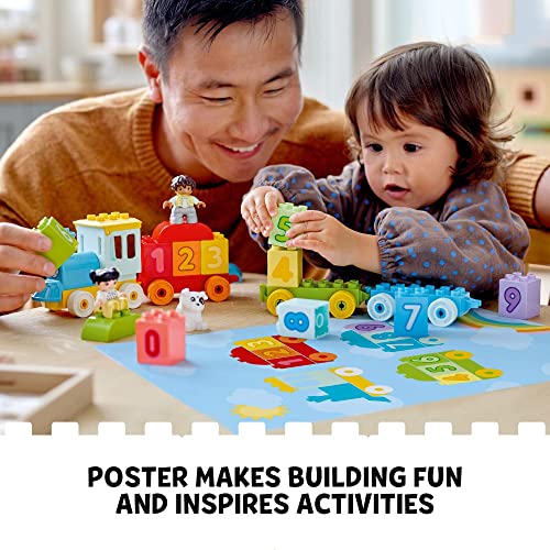 DUPLO My First Number Train - Learn to Count 10954 Building Toy; Introduce Toddlers to Numbers and Counting; New 2021 (23 Pieces) - Lego - Immagine 5