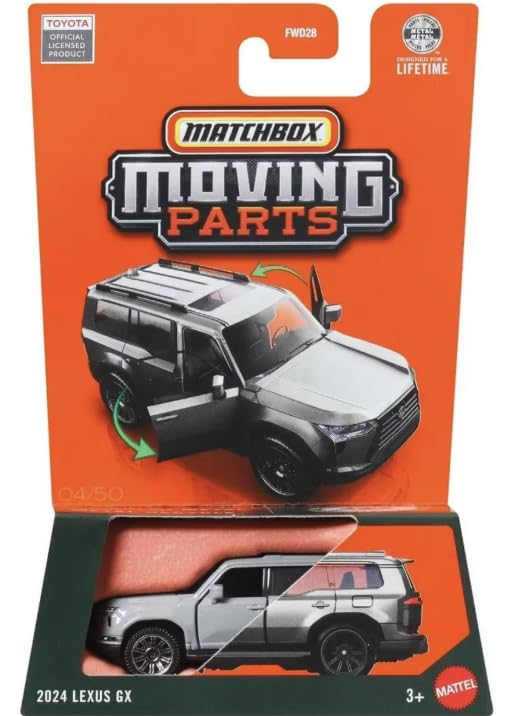 Amazon.com: Matchbox Moving Parts 2024 Lexus GX [Gray] 04/50, 1:64