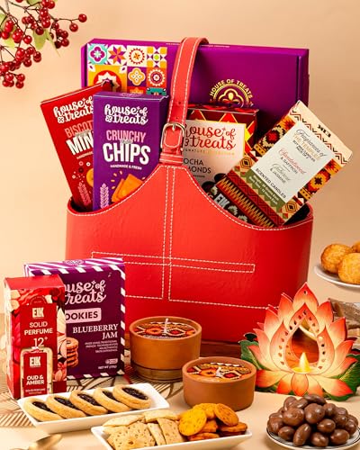 Image of Hyperfoods Diwali Gift Hampers Diwali Gifts For Family And Friends Sweet Box Snacks Hampers Deepawali Sweets Box Sweets Gift Pack Sweet Snack Cookies