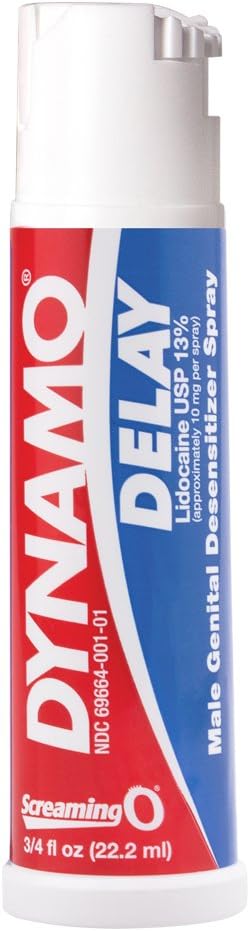 Screaming O - Dynamo Delay Spray | Iconic Delay Ejection Spray | Climax Control Spray Men, Lidocaine Formula, Non - Irritating, Clinically Tested | Climax Delay Spray for Men