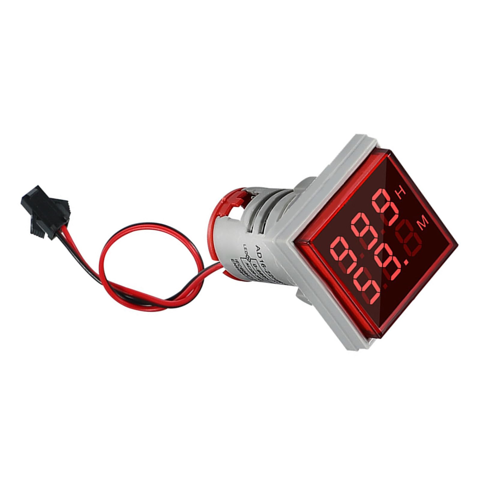 Buxuaaaa Red Efficient Double Display Hour Meter With Robusts Designs & High Visibilities Flame Retardant For Industrial Application Ventilated Designs Timer