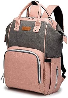 Baby Diaper Bag Backpack Travel Polyester Fiber Stylish Nappy Bag
