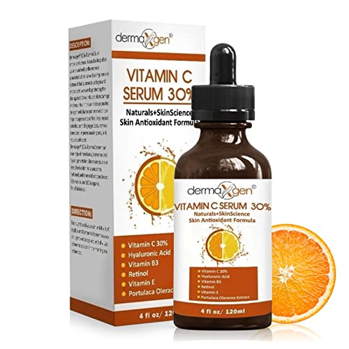 30% Vitamin C Serum (4 Fl Oz) Pure Organic Anti- Wrinkle + Hyaluronic Acid + Retinol + Vitamin E + Vitamin B, Facial Serum For Anti-Aging, Wrinkles, And Fine Lines. #TOP19