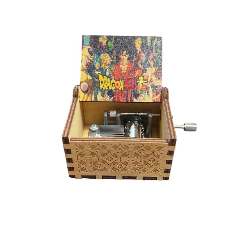 Image of UMANI Music Box - Hand Crank Engraved Vintage Wooden Music Box Gifts for Birthday,Christmas,Valentine's Day,Thanksgiving Days(MB-DB-Z )