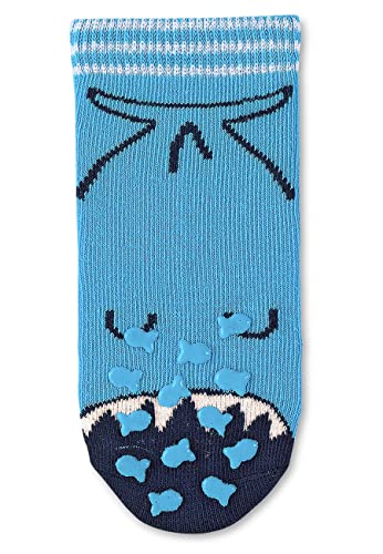 Baby Boys' Crawling Socks, Double Pack Whale, ABS Socks4