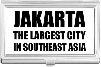 Jakarta Largest City Southeast Asia Business Card Holder Case Pocket Box Wallet