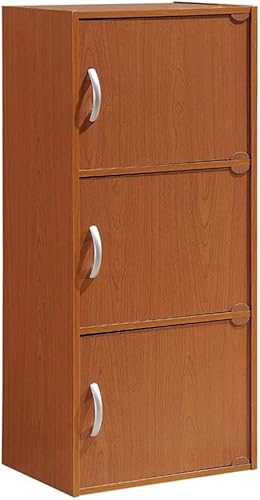 Miniatura 6 de Pemberly Row Estantería de 3 estantes y 3 puertas en color negro