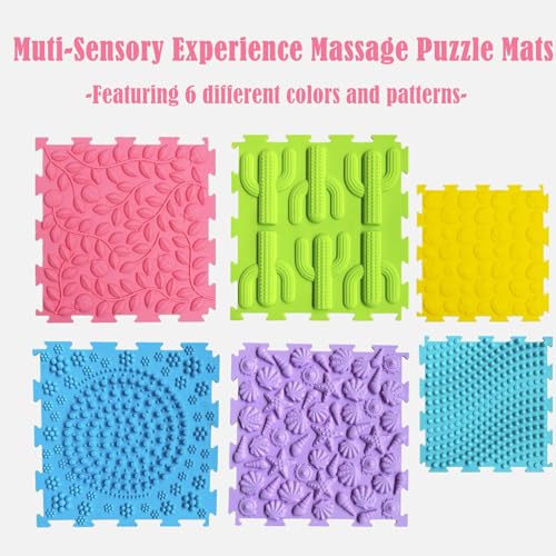 Orthopädische Sensorik Strukturmatten Bodenmatte Spielmatte Puzzlematte für taktile Wahrnehmung