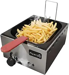 Fritadeira a Gás Profissional 5 Litros 1 Cuba Baixa Pressão