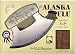7" Inupiat Style Cultured Ivory Handled Ulu with Walnut Stand (Etched Polar Bears)