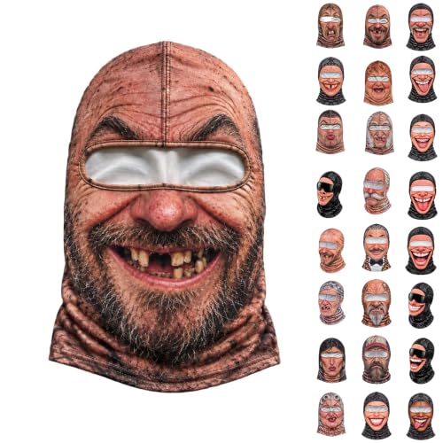 Ski Mask Old Man Balaclava Face Mask 3D Realistic Funny Winter Halloween - image 1