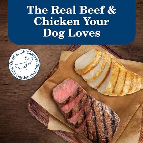 Blue Buffalo Homestyle Recipe Adult Wet Dog Food, Made with Natural Ingredients, Chicken and Beef Dinner Variety Pack, 12.5-oz Cans (6 Count, 3 of Each) Pet Supplies: Product Image