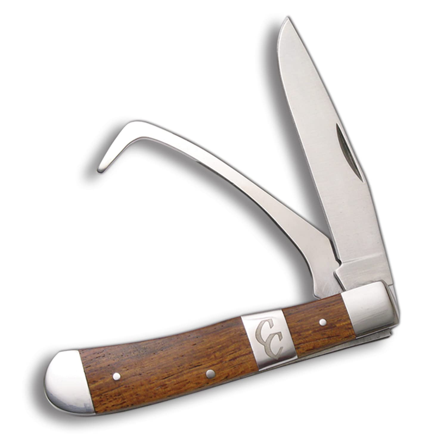 ABKT Stockyard Farriers Knife - Red Sap Wood - Includes a Hoof Pick - Convenient & Resilient
