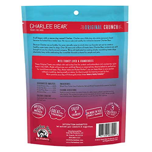 Charlee Bear Original Dog Treats, Turkey Liver & Cranberries, 16 Oz #TOP1