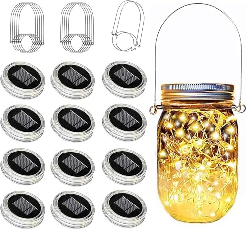 Solar Light Lid with String for Mason Jar