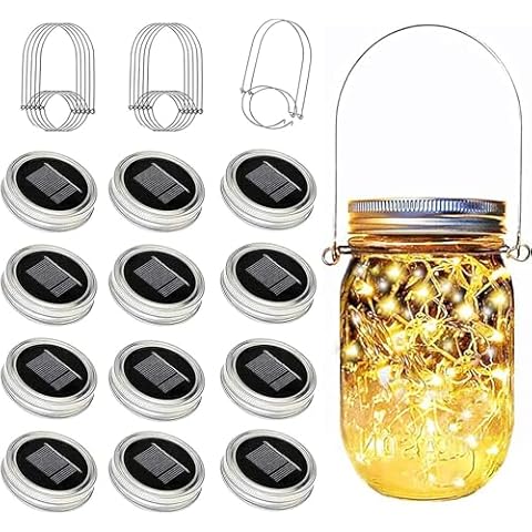 ZNYCYE Solar Mason Jar Lights Cover