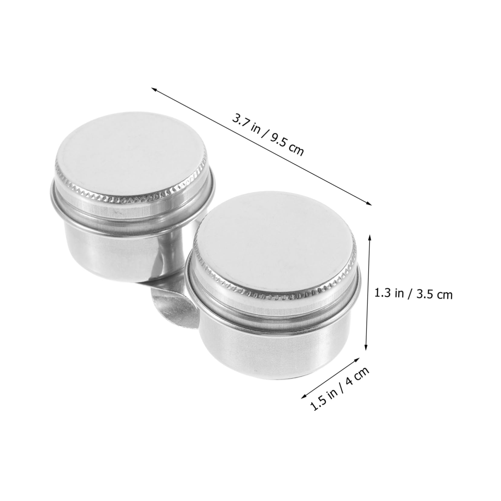 VILLCASE 3 Pz pennellessa spazzolatrice lavartice penelli coprifilo ermetico Polacco Perdere Sbarra Tazza per tavolozza Olio in Acciaio Inossidabile Tazze per tavolozze Professionali Silver