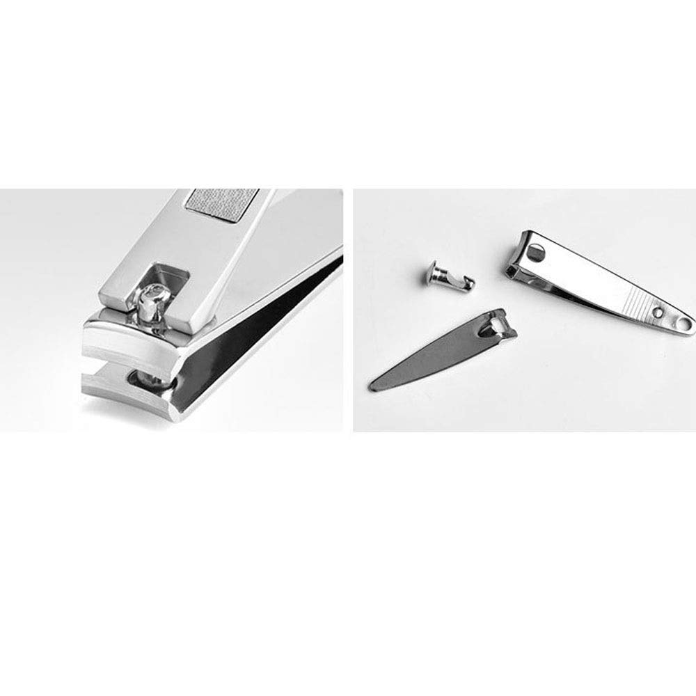 Nagelknipser, Nagelknipser for Erwachsene, Edelstahl-Nagelknipser, Silber, 8 cm, Edelstahl-Nagelknipser