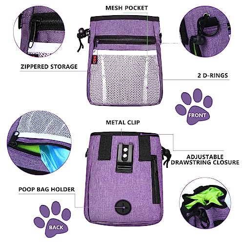 image for SZO Dog Treat Pouch - 3 Ways to Wear Treat Pouches for Pet Training an