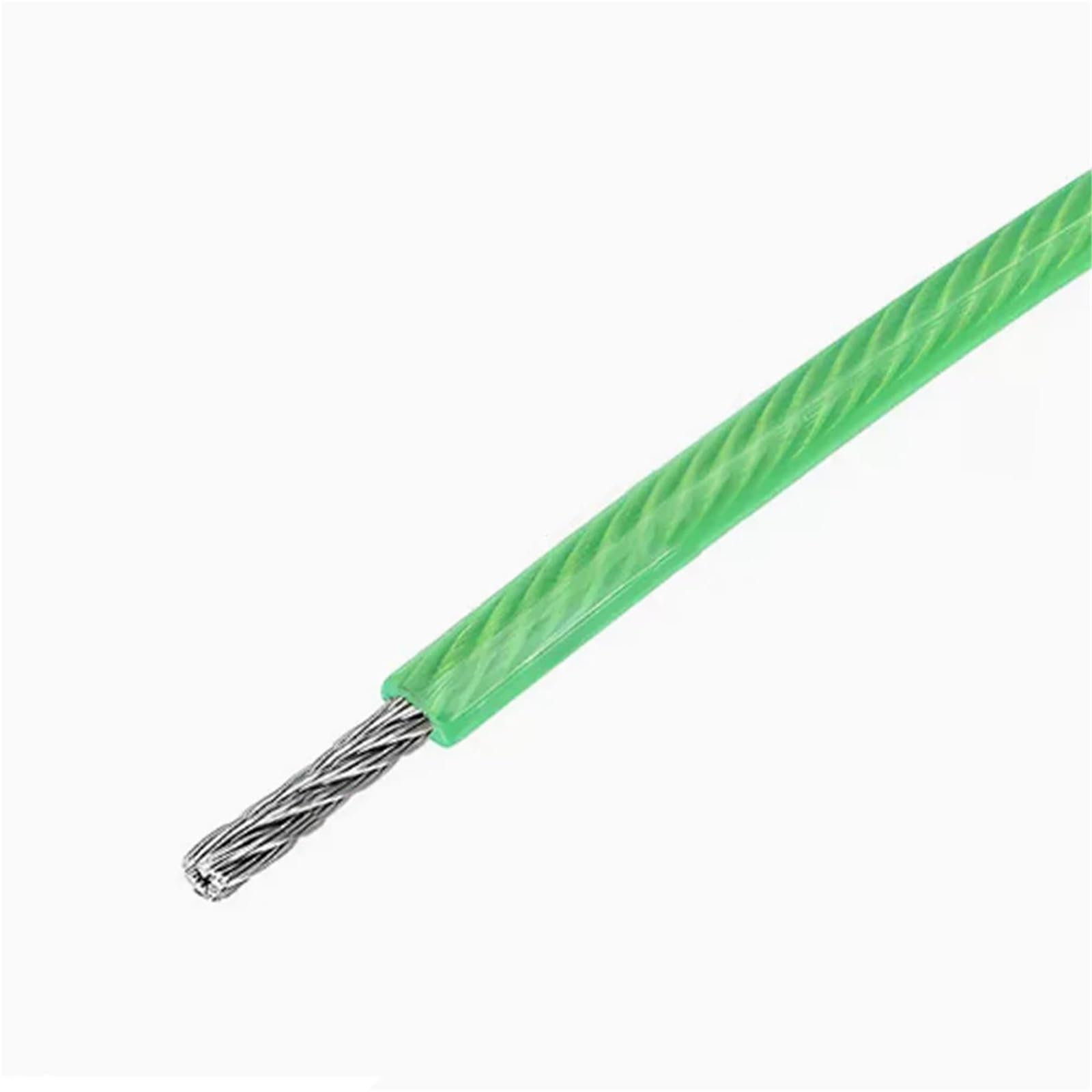 Alambre De Acero Plastificado Cable de acero recubierto PVC color 3,0 mm, cable negro, accesorios colgantes verdes