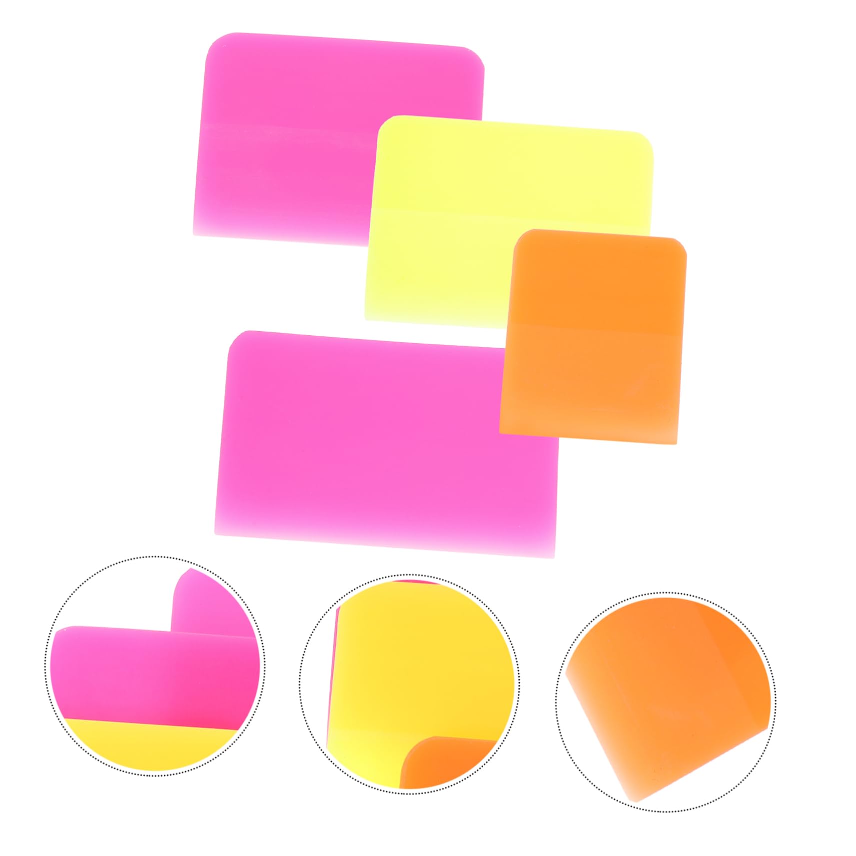TOPBATHY 5 set Kit Di Strumenti Per L'Applicazione Di Pellicole Parabrezza Interni Auto Installazione Di Pellicole Per Auto Parabrezza Piccolo Veicolo Tergivetro 4 pezzi*5