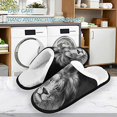 visesunny Modern Slippers for Women Mens Winter Warm Memory Foam Cotton Home Slippers Women's House Slippers Bedroom Slippers Cozy Indoor Outdoor Shoes3