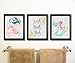 Beautiful Mermaid Bathroom Wall Art Decor (Set of Three)
