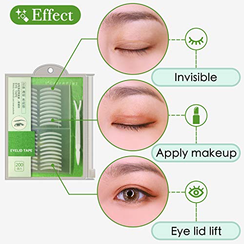 image for ZMBeauty 2 Packs/800Pcs Natural Invisible Single Side Eyelid Tape Stic