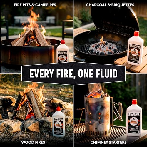 Image of Billy Buckskin Charcoal Lighter Fluid, Clean Burning, 1 Quart, 1-Pack