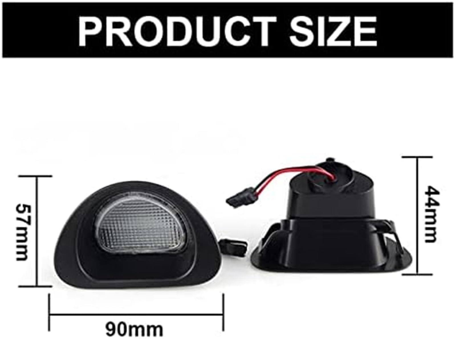 1 Paire de Feux de Plaque d'immatriculation, Accessoires de Voiture, Feux de signalisation arrière, for Citroën C1 MK I 2005-2013, for Peugeot 107 2005-2014 Remplacement de l'ampoule de Plaque