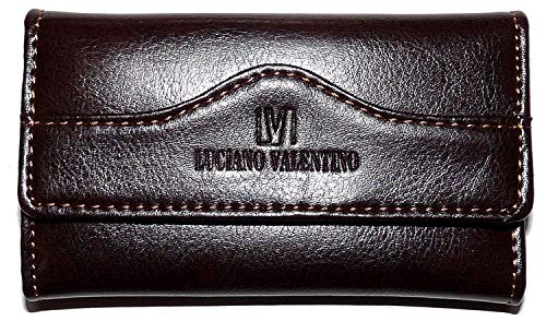 中村屋厳選 「LUCIANO VALENTINO ルチアーノバレンチノ」 コスパに優れた傑作モノ 大人の牛革キーケース (6009) (ダークブラウン)