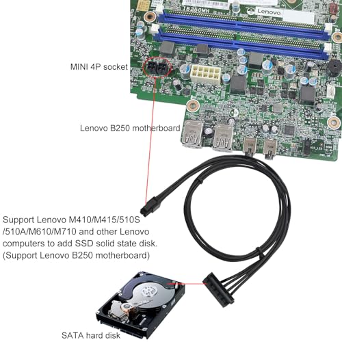 Cable SATA mini 4 pines para solucionar falta de espacio en alimentación de discos HDD PC 3