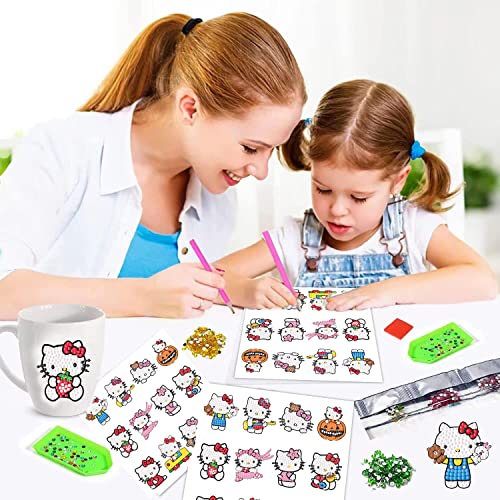 Trumil 12 Pcs 5D Diamond Painting Stickers Kits For Kids Arts And Crafts For Kids Ages 8-12 Easy To Diy Creative Diamond Mosaic Sticker Craft By Numbers Kits Boys And Girls Birthday Gifts #TOP4