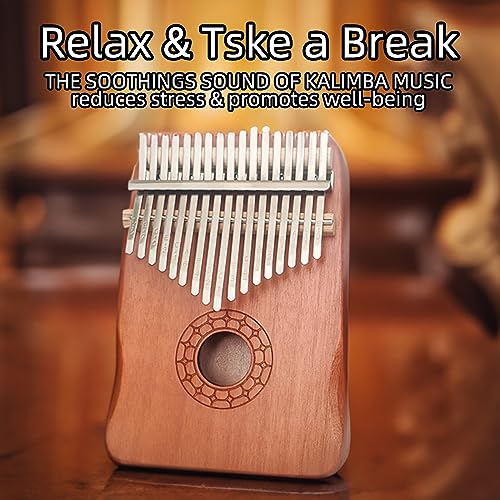 Image of Kalimba Thumb Piano Stylophone Instrument High Quality Lightweight and Durable Mahogany Music Gifts for Kids Adults