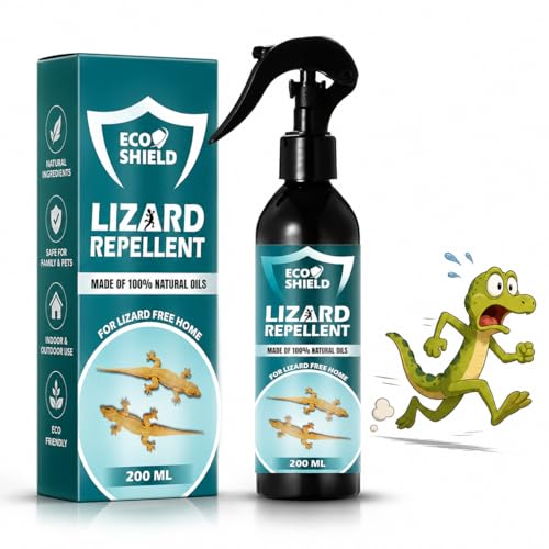 Image of EcoShield Lizard Repellent Spray For Home 200ml | 100% Natural & Effective Pest Control Spray | Blend Of Peppermint & Citronella Oil | Anti Lizard Spray For Home | Safe For Kids And Adults