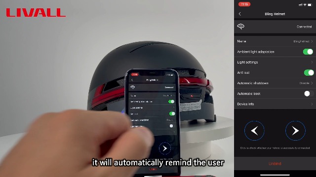 LIVALL BH60SE Neo Smart Fahrradhelm, intelligenter Helm für Damen und Herren, LED-Rücklicht