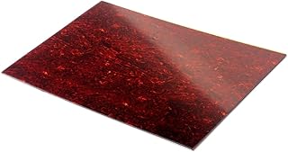 Hemobllo Lámina Autoadhesiva para Pickguard de Guitarra Color Tortoise Rojo Material de Protección Instalación para DIY y Decoración de