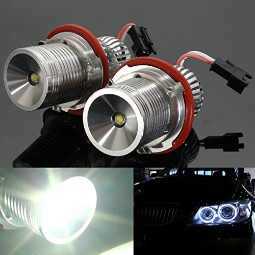 Bombilla ojos de ángel BMW E39 con anillo halo LED de 10W para faros de 12V y 24V