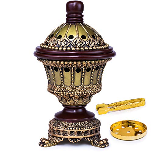 AM Incense Burner Frankincense Resin - Luxury Chalice (Bronze)