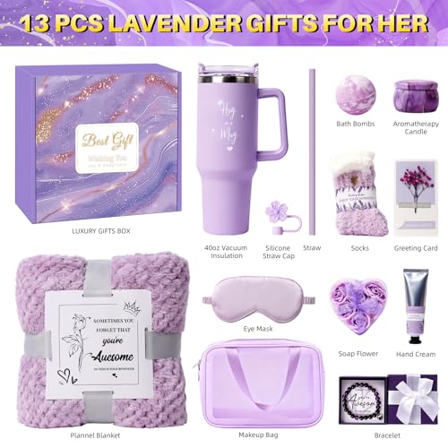 Birthday Gift for Women, Luxury Self Care Spa Gift Basket with Blanket for Mom, Wife, Sister, Friend, Girlfriend, Grandmother, Get Well Soon & Christmas gift for Her - Image 3