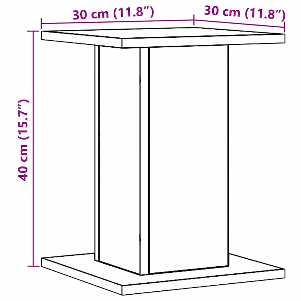 VidaXL Lautsprecherständer 2er-Set – Hohe Boxenständer Aus Holzwerkstoff, Schwarz, 80 Cm Hoch, Für HiFi & Heimkino
